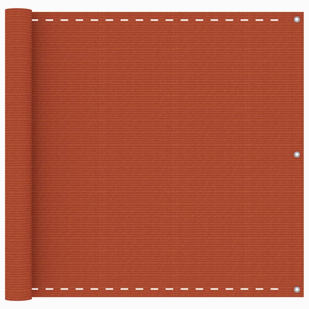 Balkon-Sichtschutz Orange 90×600 cm HDPE - Image 2