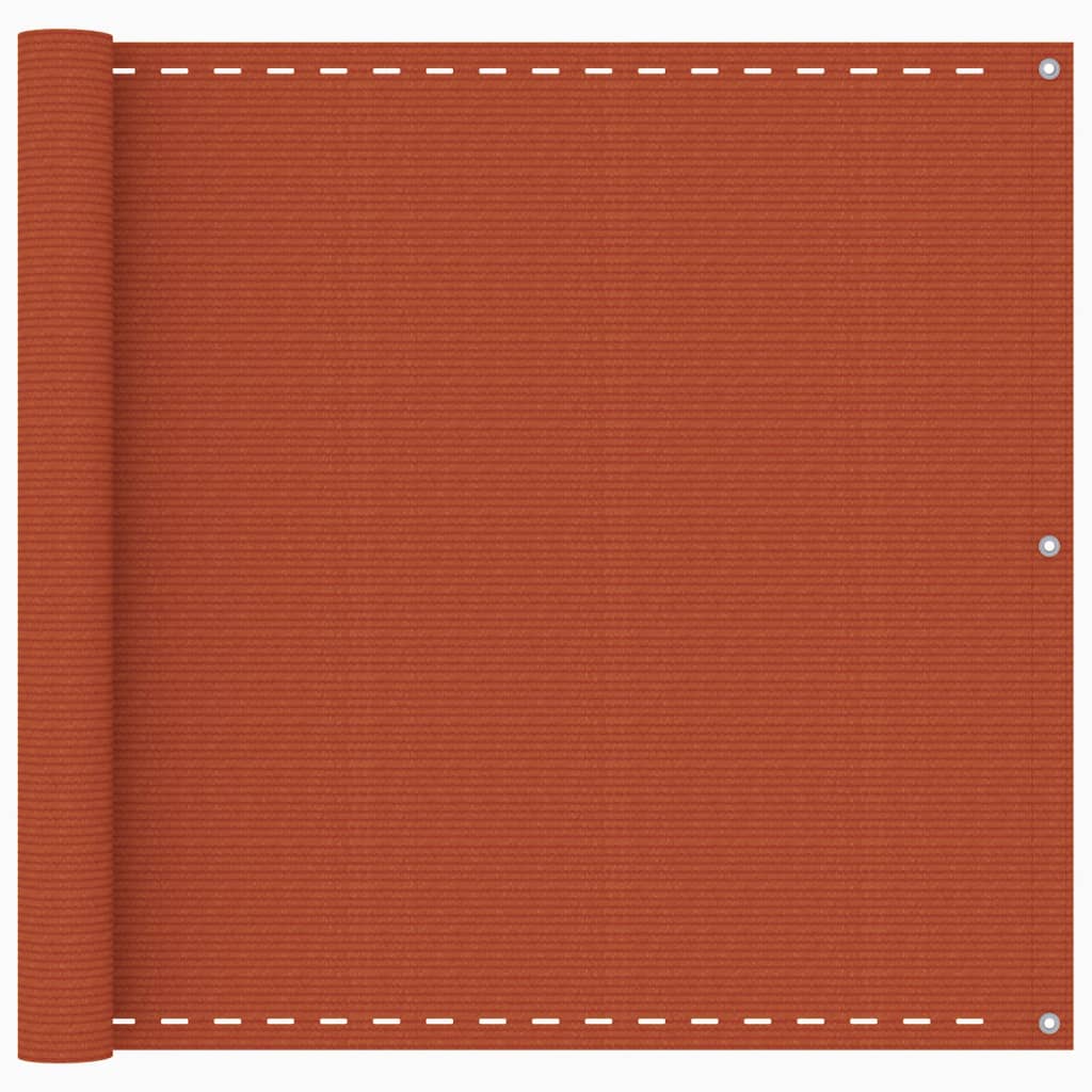 vidaXL altanafskærmning 90x600 cm HDPE orange
