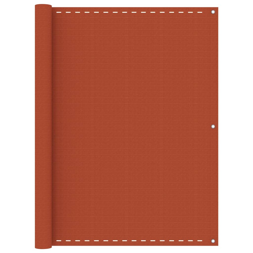 Balkon-Sichtschutz Orange 120×500 cm HDPE – Bild 2