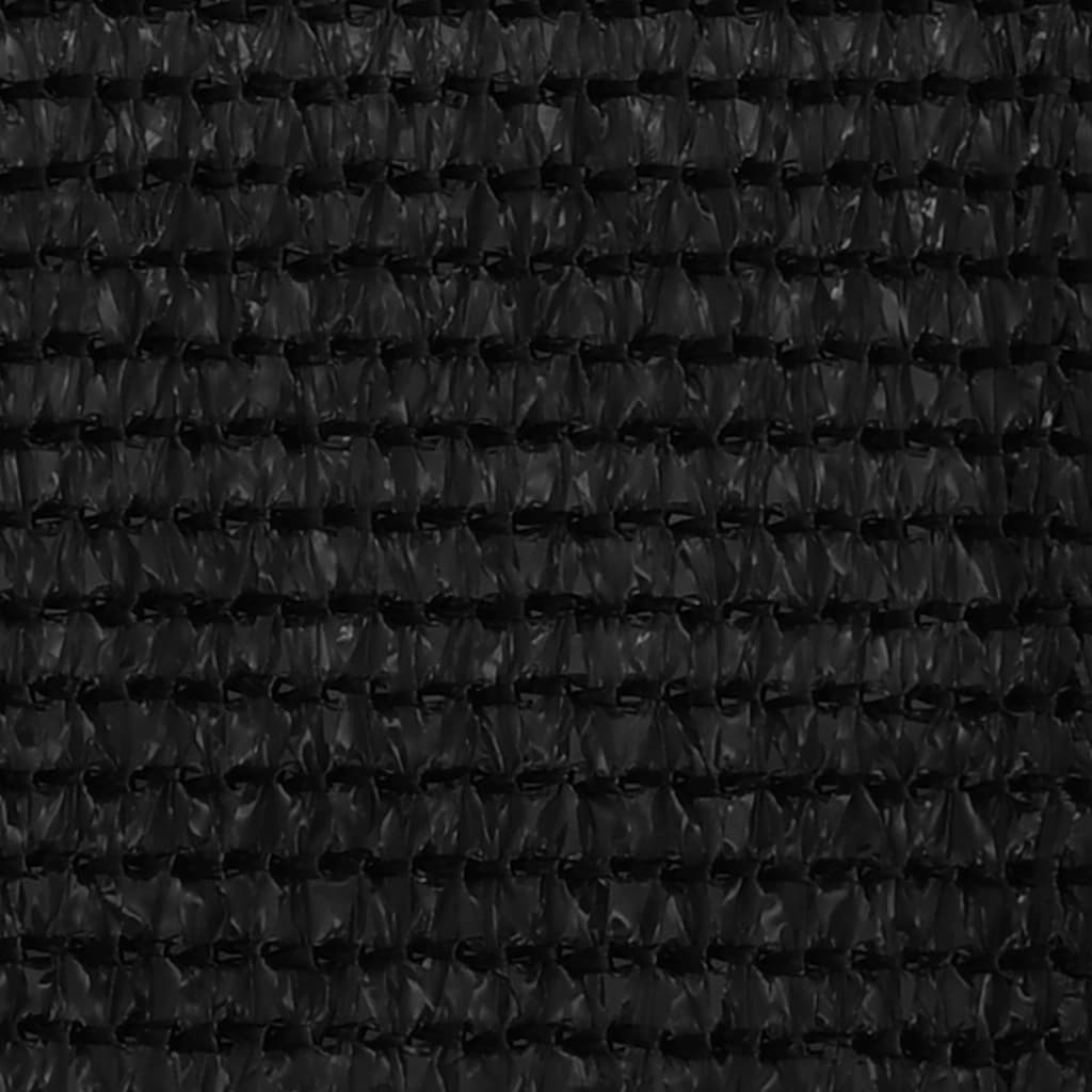 Balkonski zastor crni 90 x 500 cm HDPE
