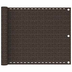 Balkonsko platno rjavo 75x300 cm HDPE