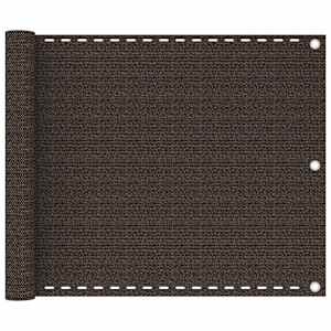 Balkonsko platno rjavo 75x500 cm HDPE