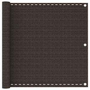 Balkonsko platno rjavo 90x600 cm HDPE
