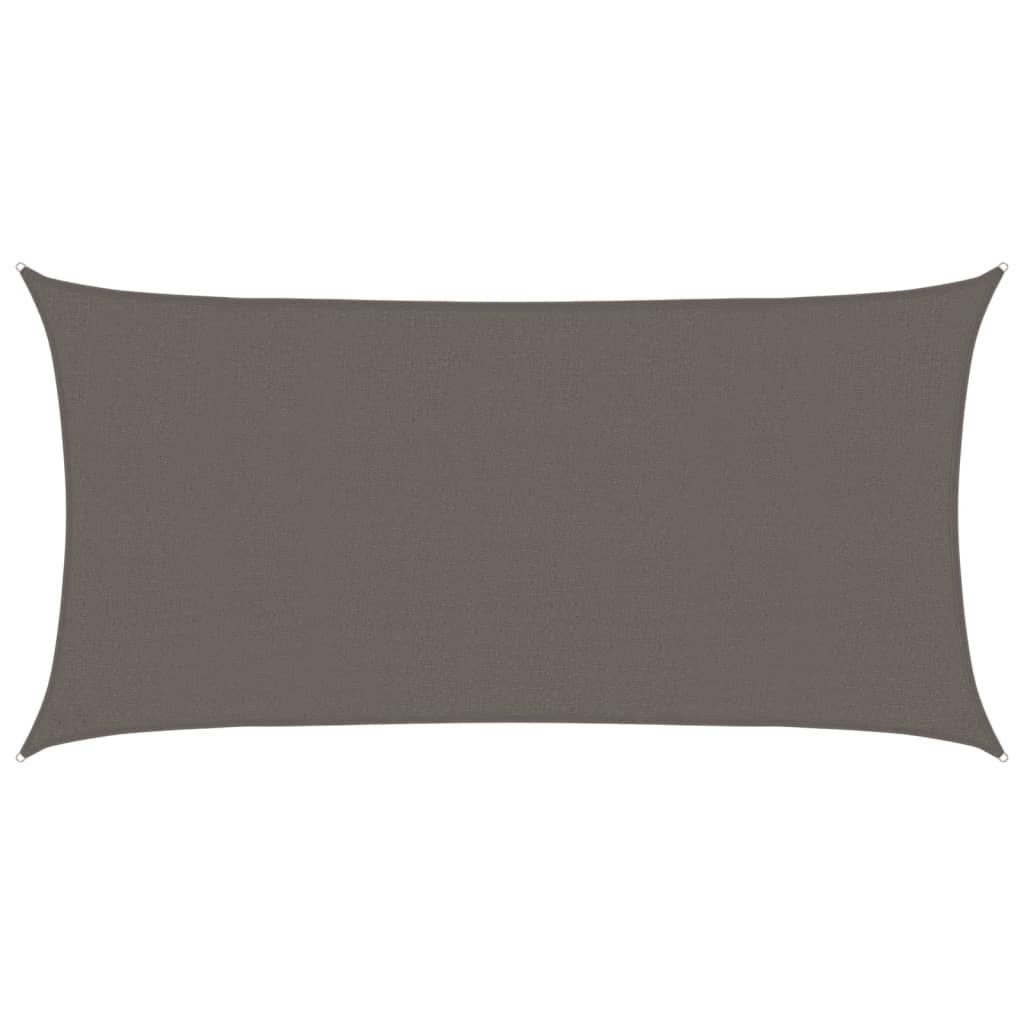 vidaXL Tieniaca plachta 160 g/m² antracitová 2,5x5 m HDPE