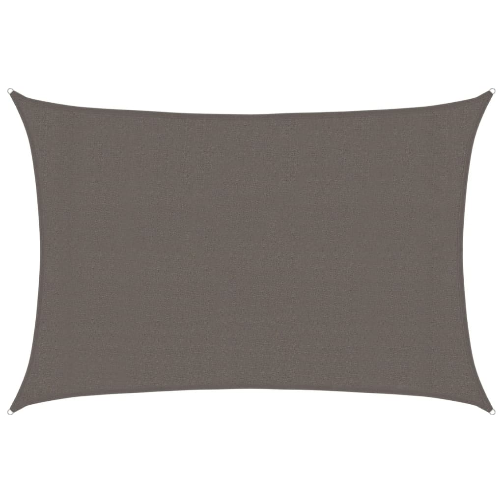 vidaXL Plachta proti slunci 160 g/m² antracitová 3 x 4 m HDPE