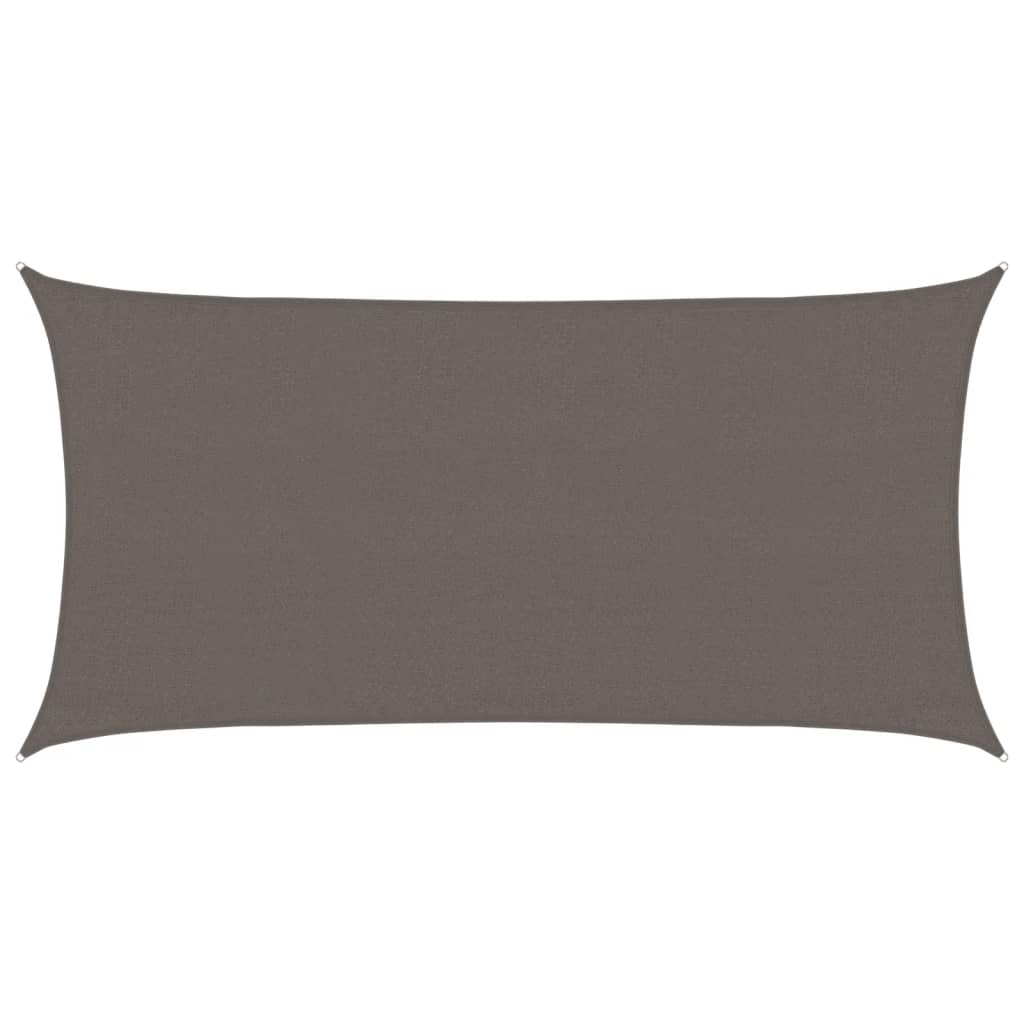 vidaXL Tieniaca plachta 160 g/m², antracitová 3x6 m, HDPE