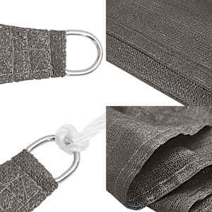 Senčno jadro 160 g/m² antracitno 6x8 m HDPE - slika 7