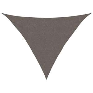 Plachta proti slunci 160 g/m² antracitová 2,5x2,5x3,5 m HDPE - obrázek 2