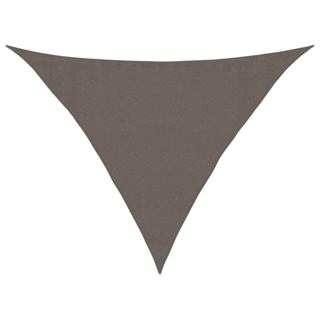 vidaXL Plachta proti slunci 160 g/m² antracitová 3,5x3,5x4,9 m HDPE
