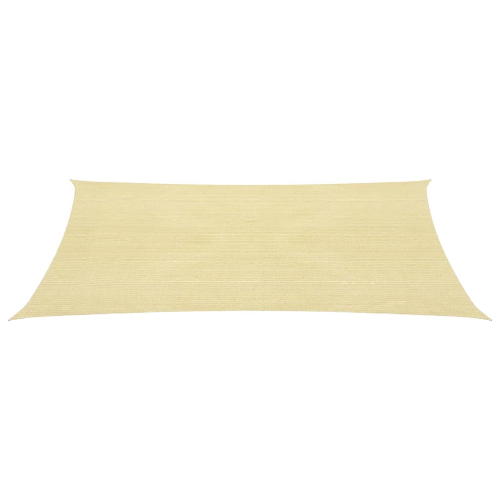 vidaXL Solseil 160 g/m² beige 4,5x4,5 m HDPE