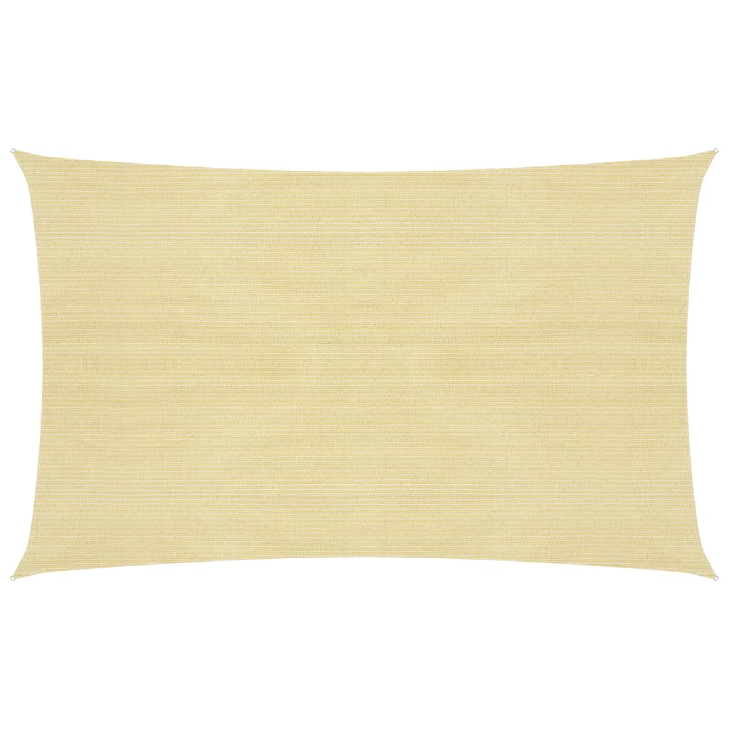 vidaXL Aurinkopurje 160 g/m² beige 2,5×5 m HDPE