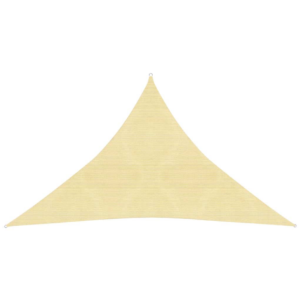 vidaXL solsejl 160 g/m² 3x3x4,2 m HDPE beige