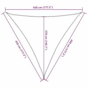 Stínicí plachta 160 g/m² béžová 4,5 x 4,5 x 4,5 m HDPE - obrázek 10