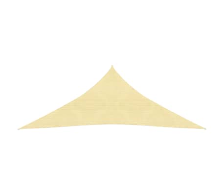 vidaXL Voile d'ombrage 160 g/m² Beige 4x5x5 m PEHD