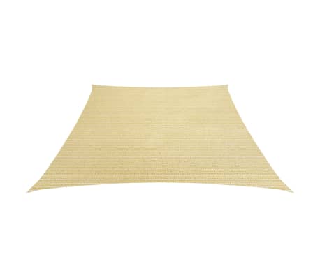 vidaXL Voile d'ombrage 160 g/m² Beige 4/5x4 m PEHD