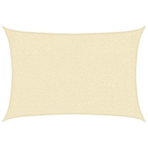 Senčno jadro 160 g/m² krem 2x2,5 m HDPE - slika 2