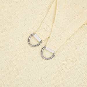 Senčno jadro 160 g/m² krem 2x2,5 m HDPE - slika 5