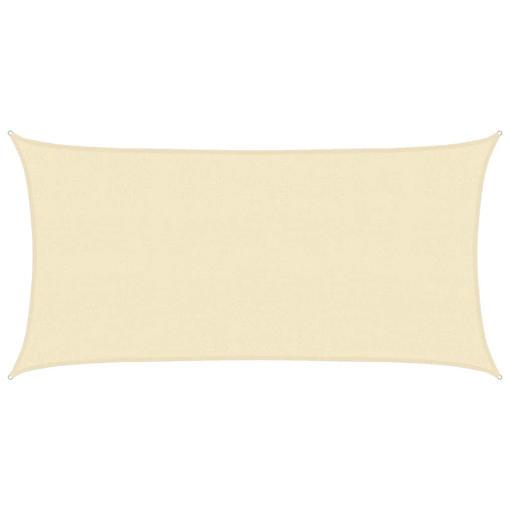 vidaXL Tieniaca plachta 160 g/m², krémová 2,5x5 m, HDPE