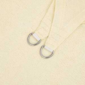 Senčno jadro 160 g/m² krem 3x4,5 m HDPE - slika 5