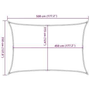 Plachta proti slunci 160 g/m² krémová 3,5 x 5 m HDPE - obrázek 10