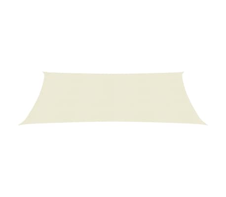 vidaXL Sonnensegel 160 g/m² Creme 5x7 m HDPE