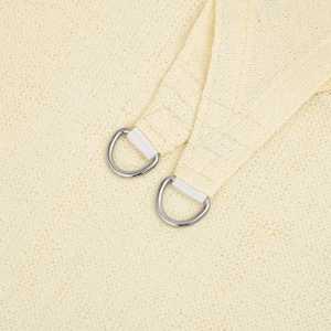 Senčno jadro 160 g/m² krem 3x4x5 m HDPE - slika 5