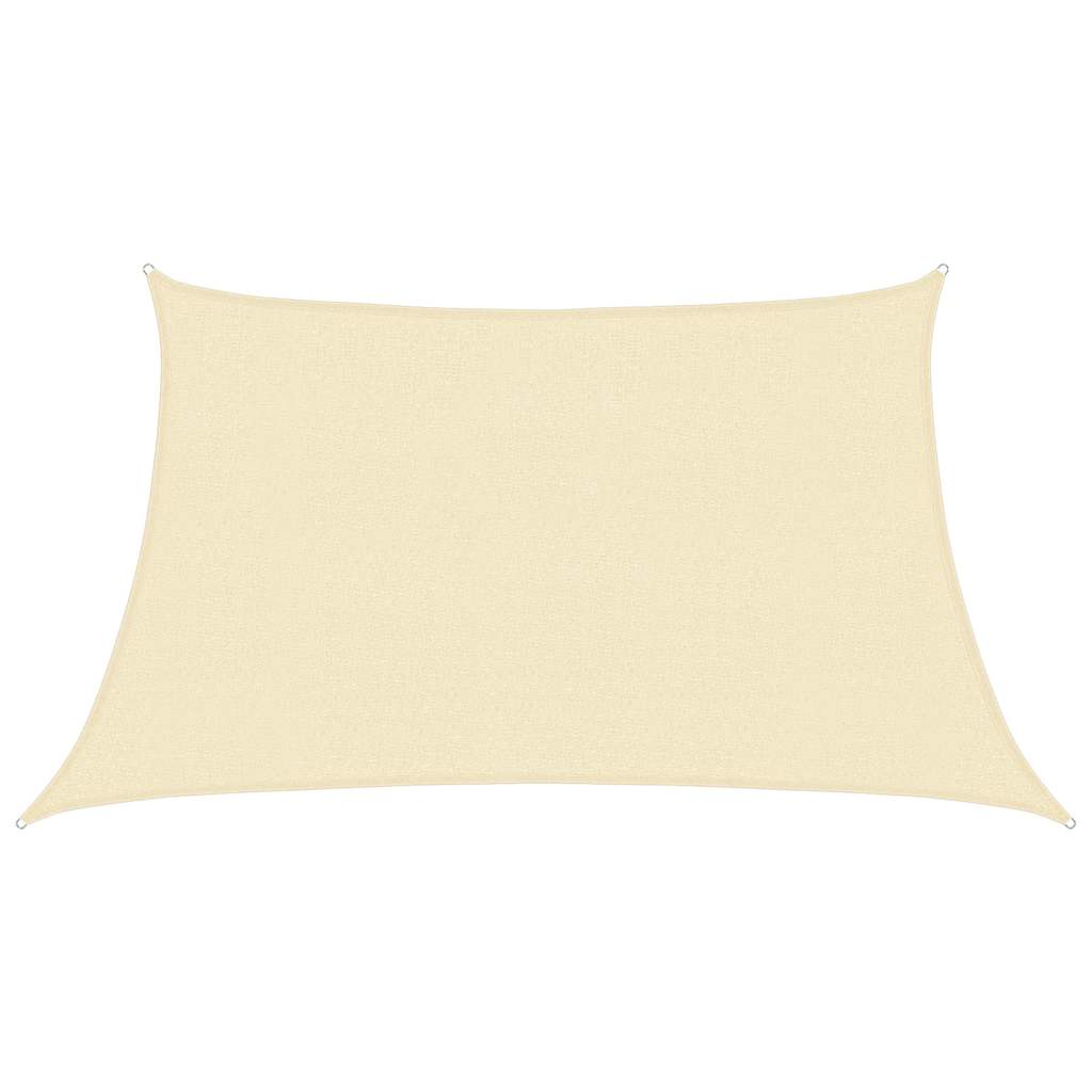 vidaXL Tieniaca plachta 160 g/m² krémová 3/4x2 m HDPE