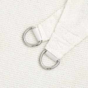 Senčno jadro 160 g/m² belo 3x3 m HDPE - slika 5