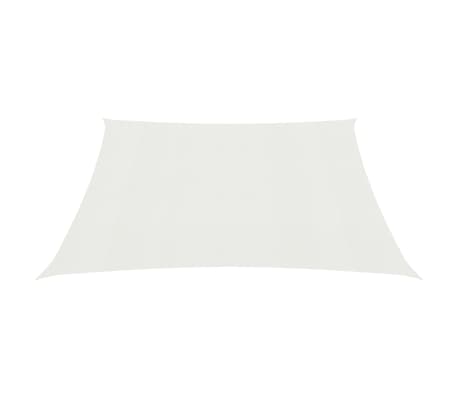 vidaXL Voile d'ombrage 160 g/m² Blanc 7x7 m PEHD