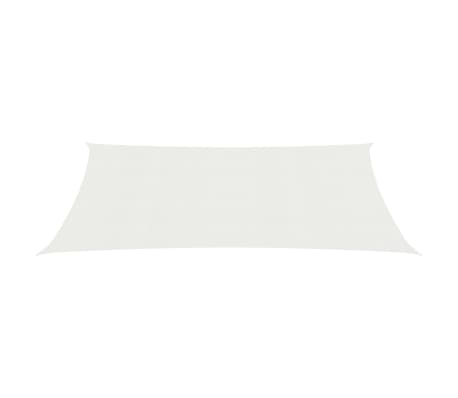 vidaXL Voile d'ombrage 160 g/m² Blanc 2x3 m PEHD