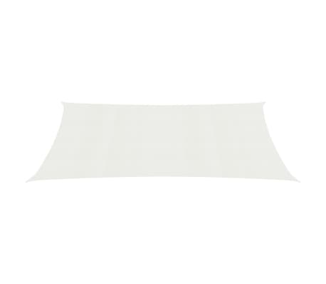 vidaXL Voile d'ombrage 160 g/m² Blanc 2x3,5 m PEHD