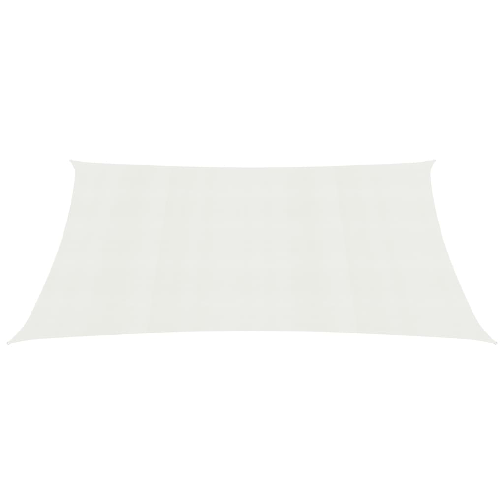 vidaXL Voile d'ombrage 160 g/m² Blanc 2x5 m PEHD