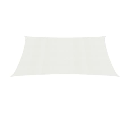 vidaXL Voile d'ombrage 160 g/m² Blanc 2x5 m PEHD