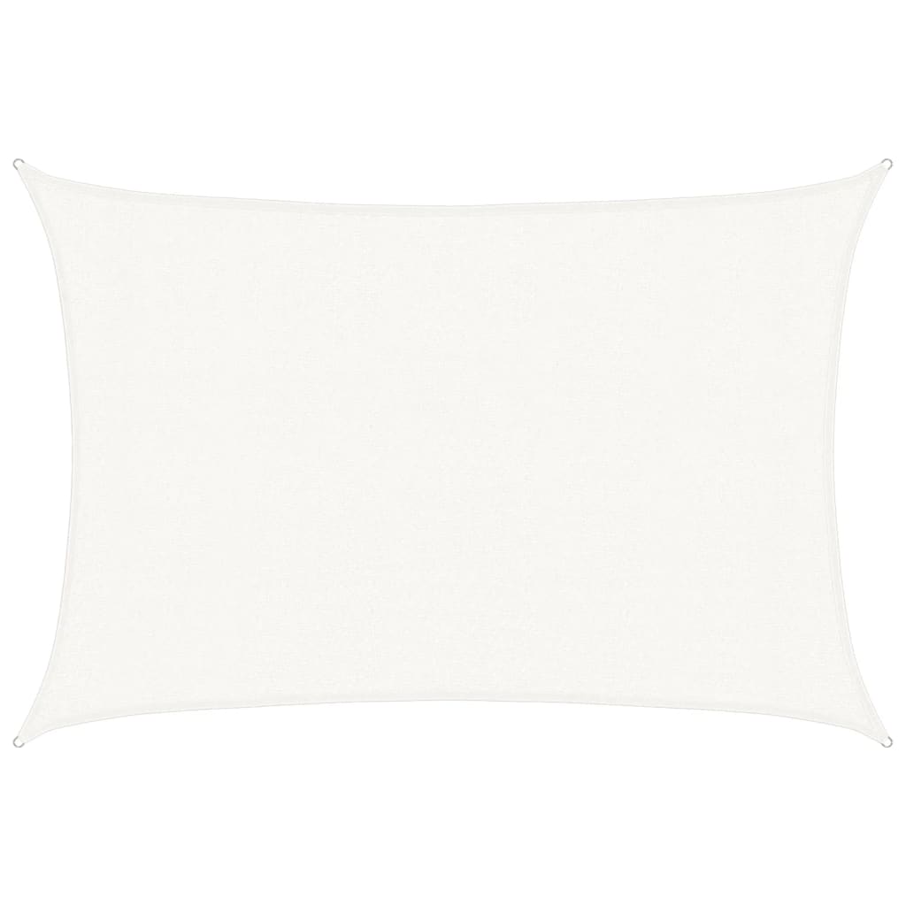 vidaXL Tieniaca plachta 160 g/m², biela 3x4 m, HDPE