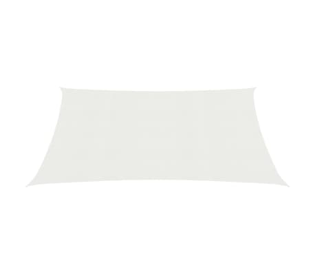 vidaXL Sunshade Sail 160 g/m&sup2; White 4x5 m HDPE