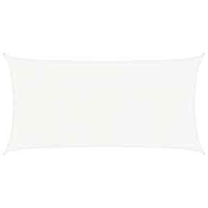 Senčno jadro 160 g/m² belo 4x7 m HDPE - slika 2