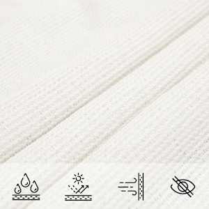 Senčno jadro 160 g/m² belo 4x7 m HDPE - slika 7