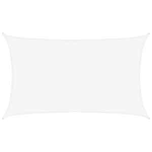 Senčno jadro 160 g/m² belo 5x8 m HDPE - slika 2