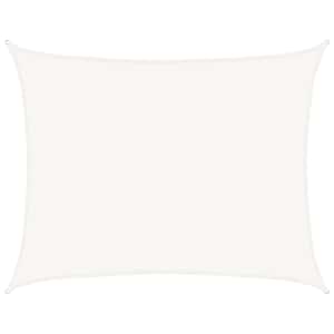 Senčno jadro 160 g/m² belo 6x8 m HDPE - slika 2