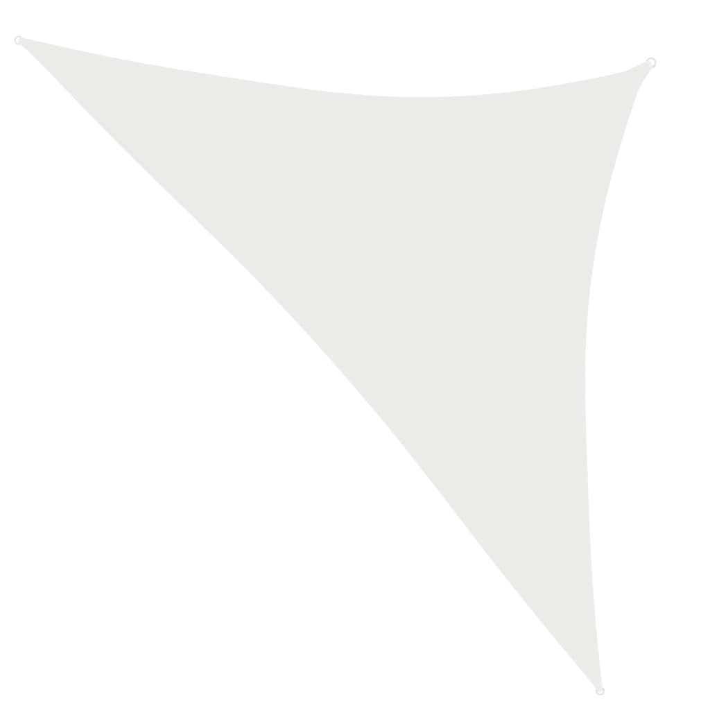 vidaXL Pânză parasolar, alb, 2,5 x 2,5 x 3,5 m, HDPE, 160 g/m²