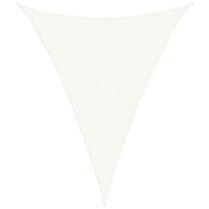 Senčno jadro 160 g/m² belo 3x4x4 m HDPE - slika 2