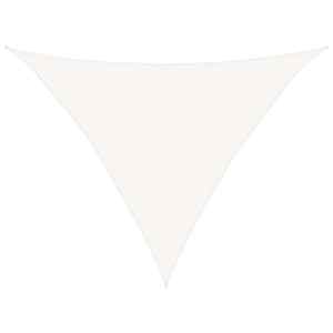 Plachta proti slunci 160 g/m² bílá 3,5 x 3,5 x 4,9 m HDPE - obrázek 2