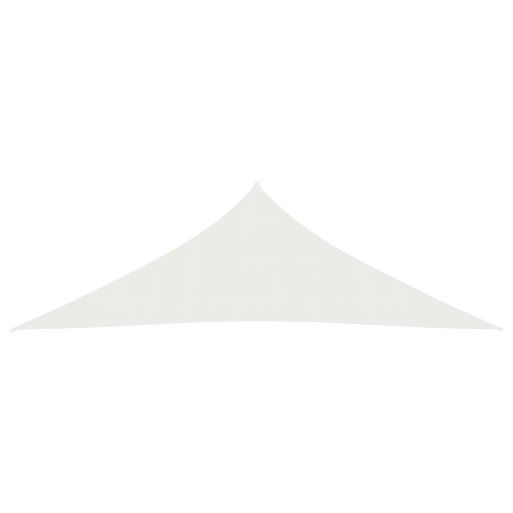 vidaXL Pânză parasolar, alb, 3,5x3,5x4,9 m, HDPE, 160 g/m²