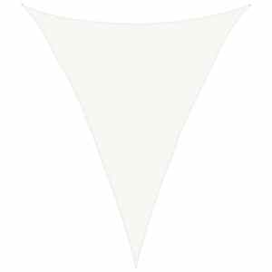 Senčno jadro 160 g/m² belo 4x5x5 m HDPE - slika 2