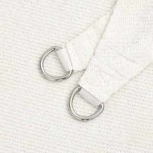 Senčno jadro 160 g/m² belo 4x5x5 m HDPE - slika 5