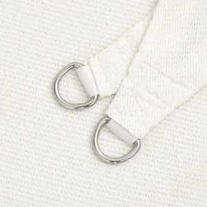 Senčno jadro 160 g/m² belo 5x6x6 m HDPE - slika 5