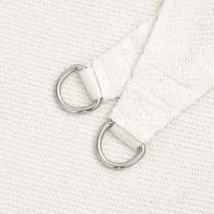 Senčno jadro 160 g/m² belo 5x7x7 m HDPE - slika 5