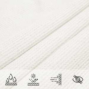 Senčno jadro 160 g/m² belo 6x6x6 m HDPE - slika 7