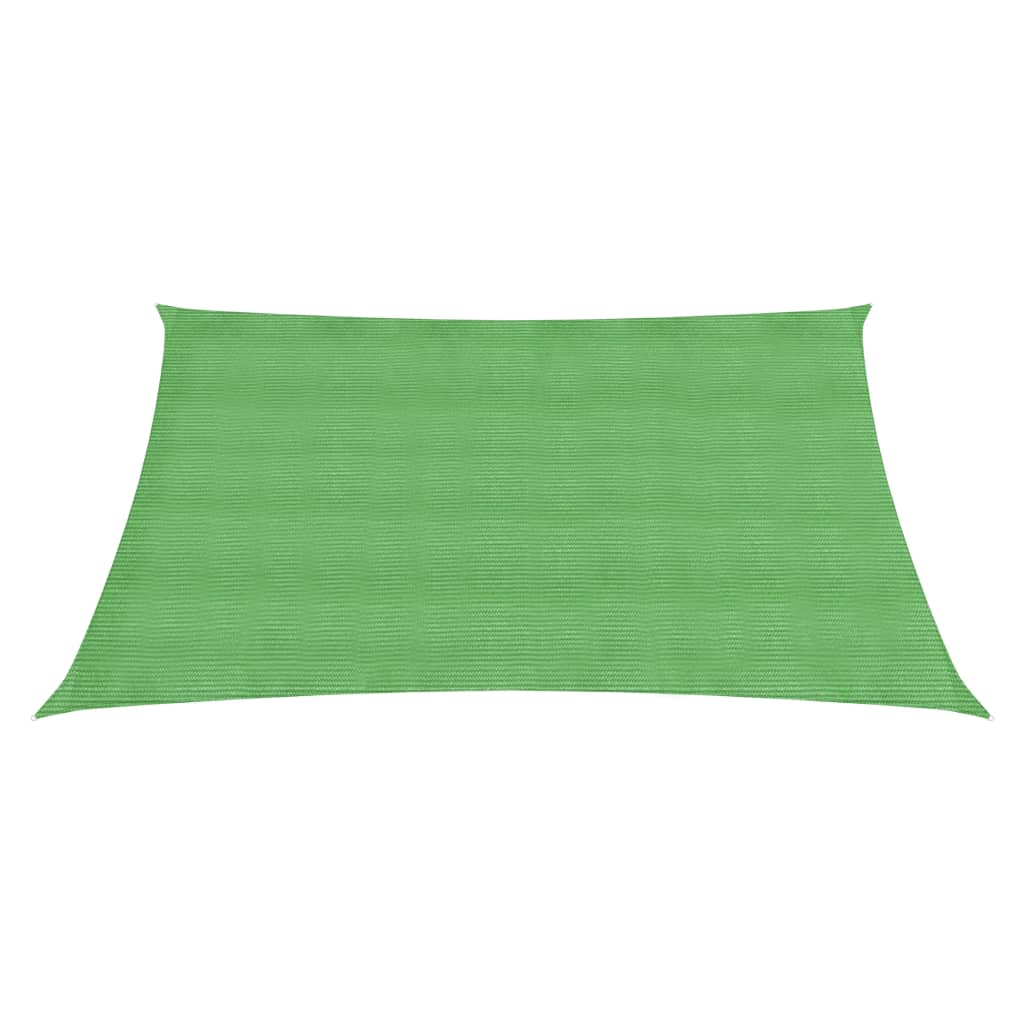 vidaXL Sunshade Sail 160 g/m² Light Green 2x2 m HDPE