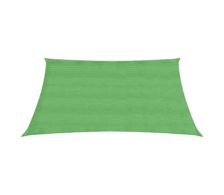 vidaXL Voile d'ombrage 160 g/m² Vert clair 2x2 m PEHD